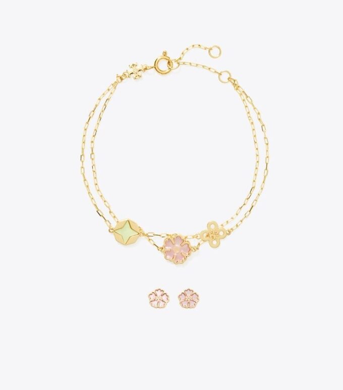 Forget Me Not Bracelet And Earrings Gift Set