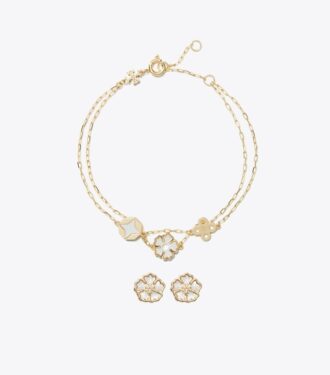 Forget Me Not Bracelet And Earrings Gift Set