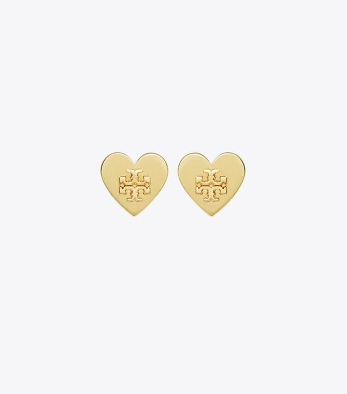 Forget Me Not Heart Stud Earrings