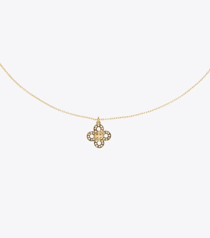 Forget Me Not Pavé Pendant Necklace Forget Me Not Pavé Pendant Necklace