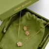 Forget Me Not Pavé Pendant Necklace