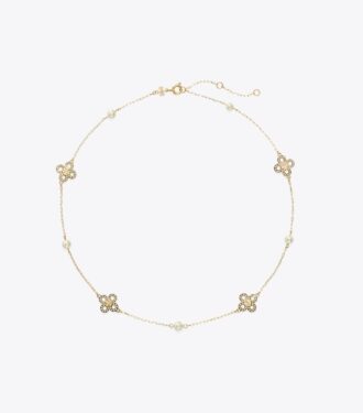 Forget Me Not Pearl Necklace