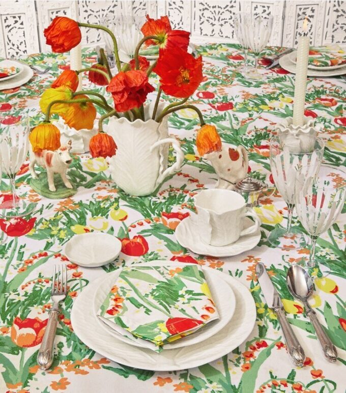 Garden Round Tablecloth, 90″ Garden Round Tablecloth, 90″