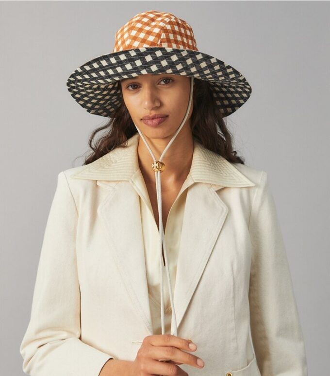 Gingham Reversible Bucket Hat