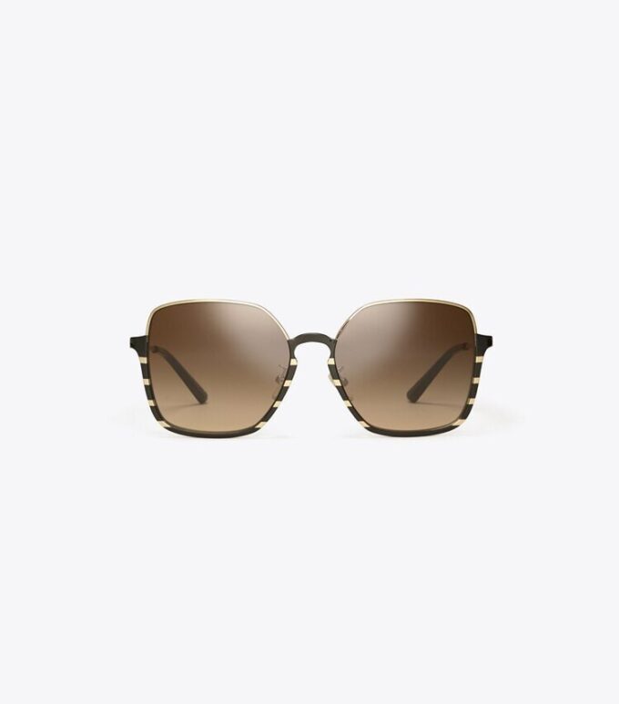 Half-Rim Wire Sunglasses