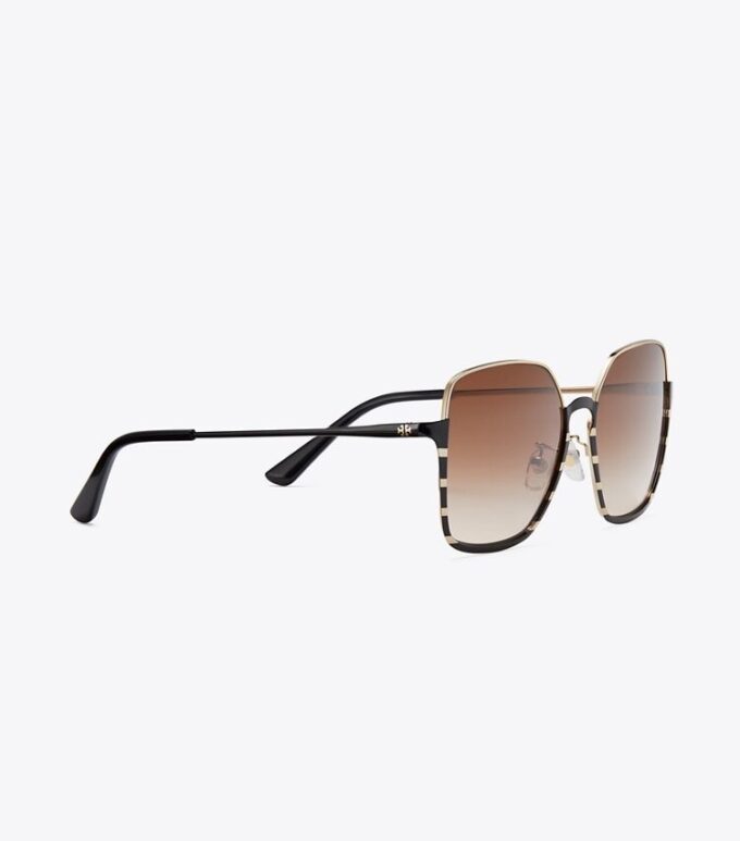 Half-Rim Wire Sunglasses