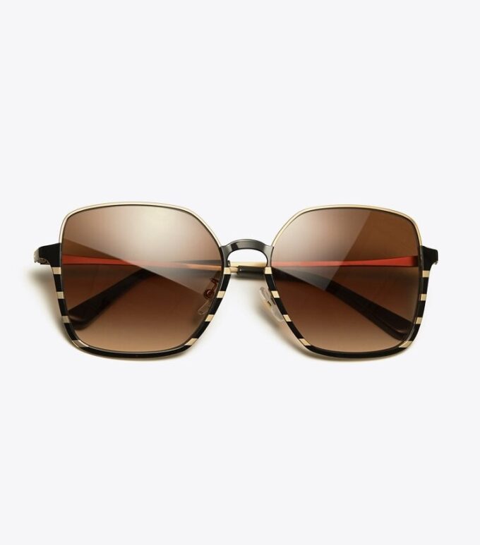 Half-Rim Wire Sunglasses