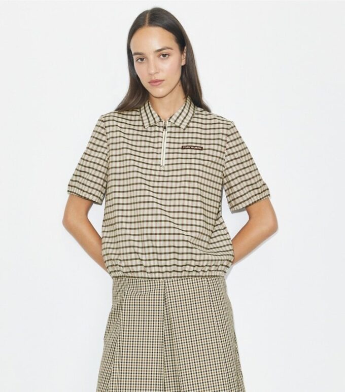 Half-Zip Yarn-Dye Polo
