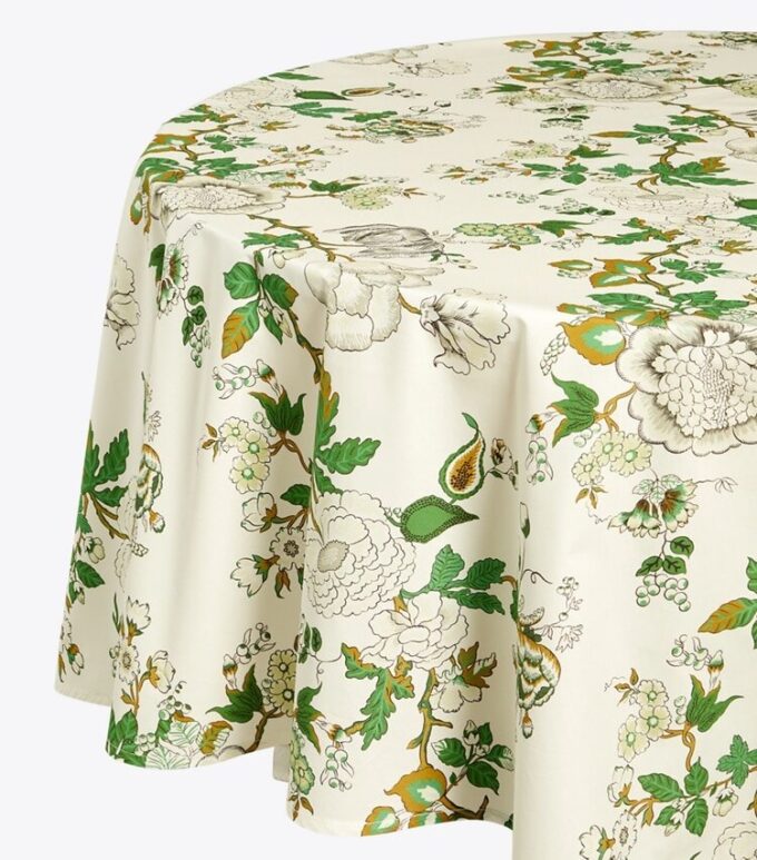 Happy Times Bouquet Round Tablecloth, 120″