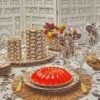 Happy Times Bouquet Square Tablecloth, 70″ X 70″