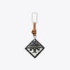 Hidden Logo Croc-Embossed Key Charm