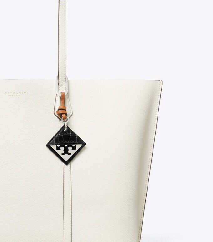Hidden Logo Croc-Embossed Key Charm