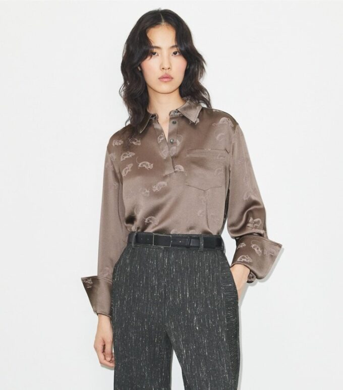 Jacquard Cuffed Shirt Jacquard Cuffed Shirt