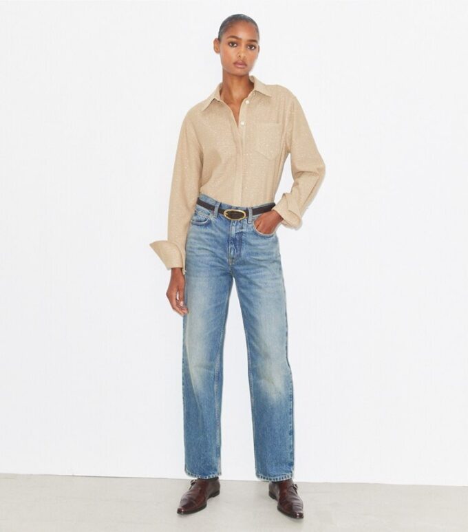 Jacquard Cuffed Top