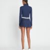 Jacquard Performance Jersey Pleated Overlay Skirt Jacquard Performance Jersey Pleated Overlay Skirt