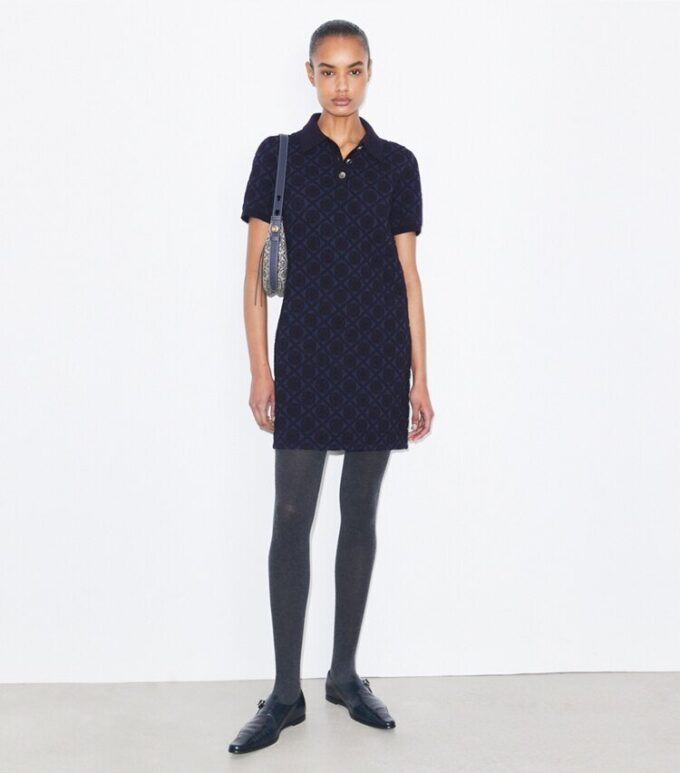 Jacquard Polo Dress