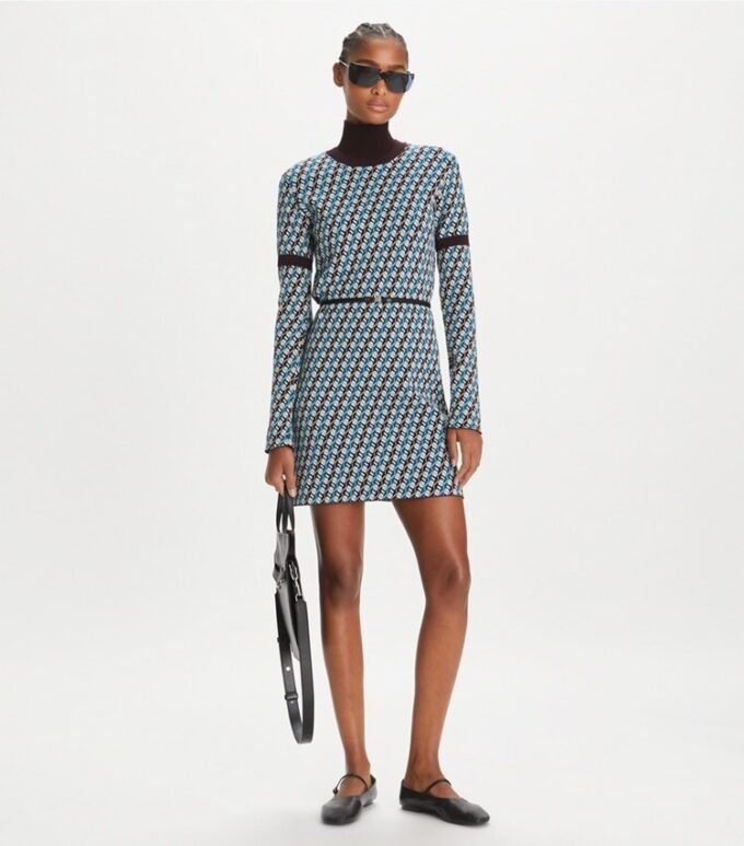Jacquard Sweater Dress Jacquard Sweater Dress
