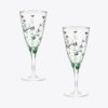 Jolie Fleur Champagne Glass, Set Of 2