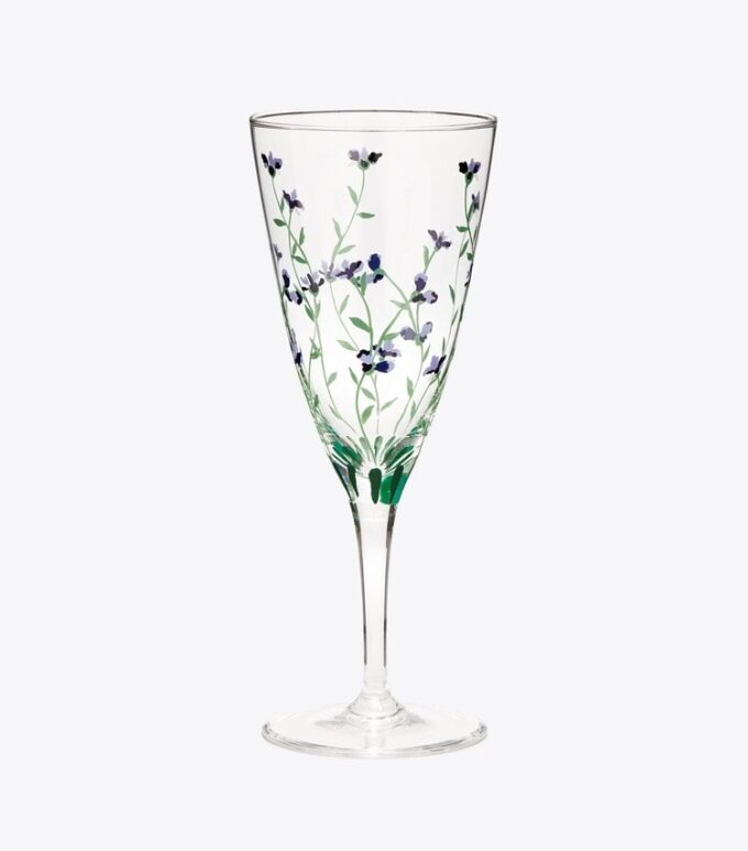 Jolie Fleur Champagne Glass, Set Of 2