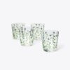 Jolie Fleur Double Old Fashioned Glass, Set Of 4
