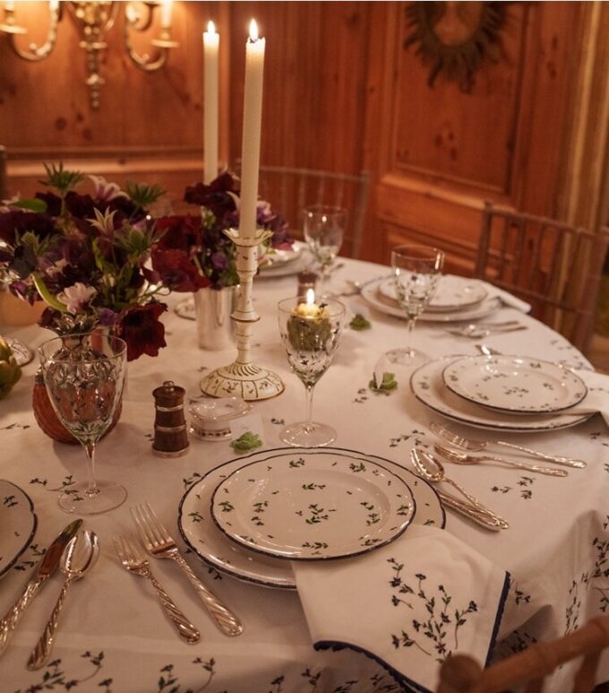 Jolie Fleur Embroidered Napkin, Set Of 4