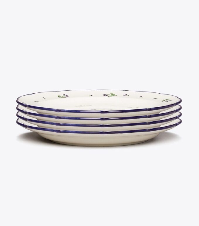 Jolie Fleur Salad Plate, Set Of 4