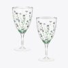 Jolie Fleur Water Glass, Set Of 2