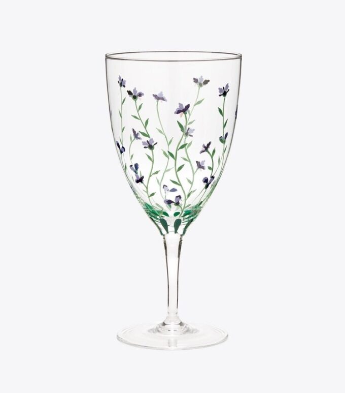 Jolie Fleur Water Glass, Set Of 2
