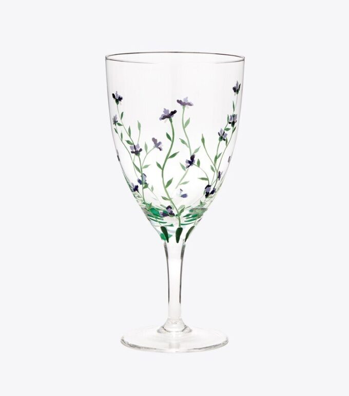 Jolie Fleur Wine Glass, Set Of 2