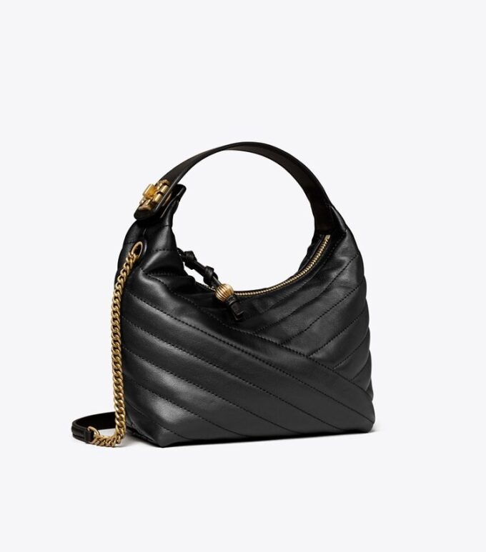 Kira Chevron Crescent Bag