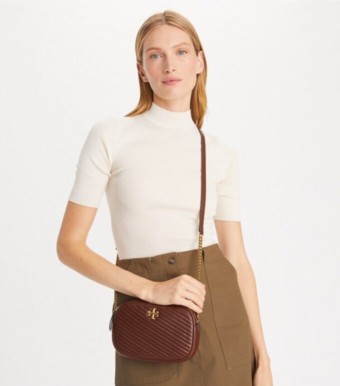 Kira Chevron Moto Quilt Camera Bag
