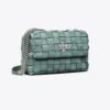 Kira Chevron Woven Small Convertible Shoulder Bag