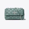 Kira Chevron Woven Small Convertible Shoulder Bag