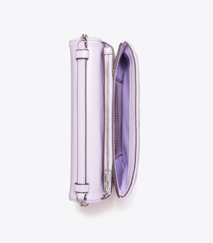 Kira Diamond Quilt Clover Chain Wallet