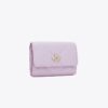 Kira Diamond Quilt Clover Flap Card Case