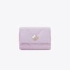 Kira Diamond Quilt Clover Flap Card Case