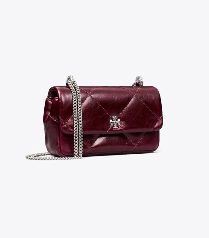 Kira Diamond Quilt Distressed Mini Flap Bag