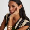 Kira Enamel Wide Bangle