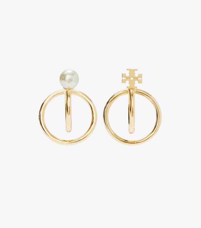 Kira Pearl Double Hoop Earring Kira Pearl Double Hoop Earring