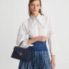 Kira Quilted Denim Small Satchel