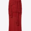 Knotted Viscose Skirt Knotted Viscose Skirt