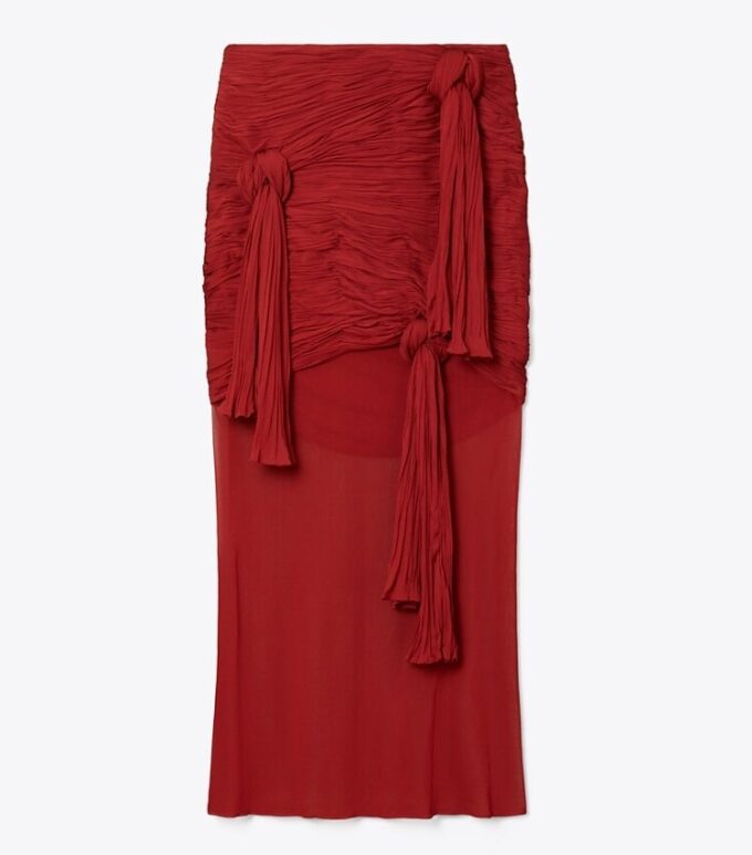 Knotted Viscose Skirt Knotted Viscose Skirt