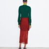 Knotted Viscose Skirt Knotted Viscose Skirt