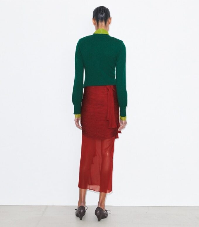 Knotted Viscose Skirt Knotted Viscose Skirt