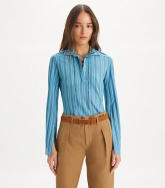 Lace-Up Jersey Tunic