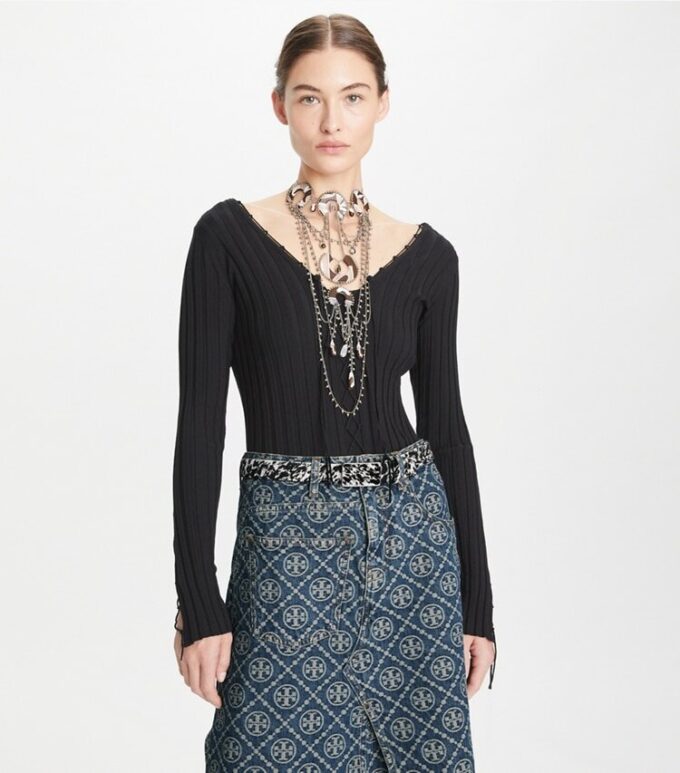 Lace-Up Wool Sweater Lace-Up Wool Sweater