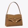 Large Lee Radziwill Suede Shoulder Bag