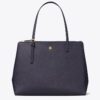 Leather Double Zip Tote