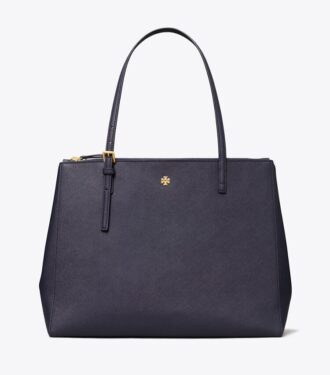 Leather Double Zip Tote