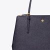 Leather Double Zip Tote